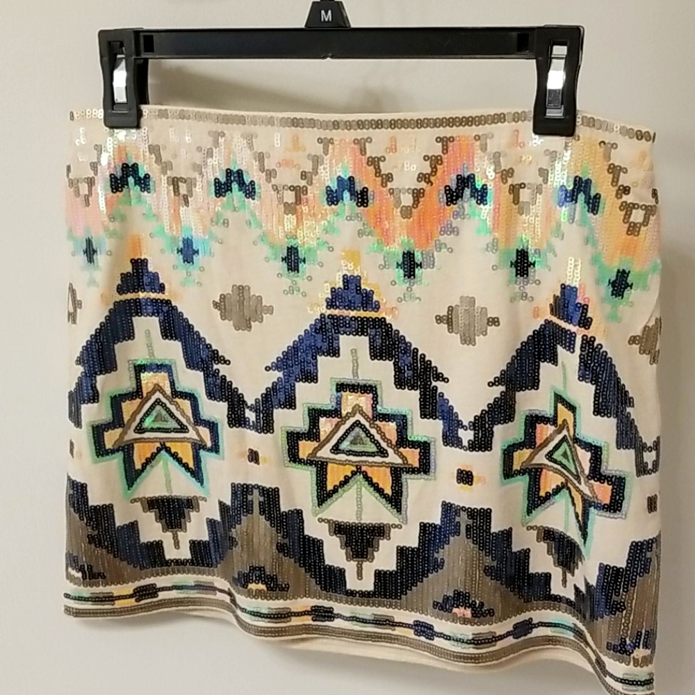 Sequin Mini Skirt